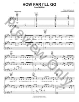 How Far I'll Go piano sheet music cover